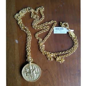Julie Vos Coin Pendant Necklace