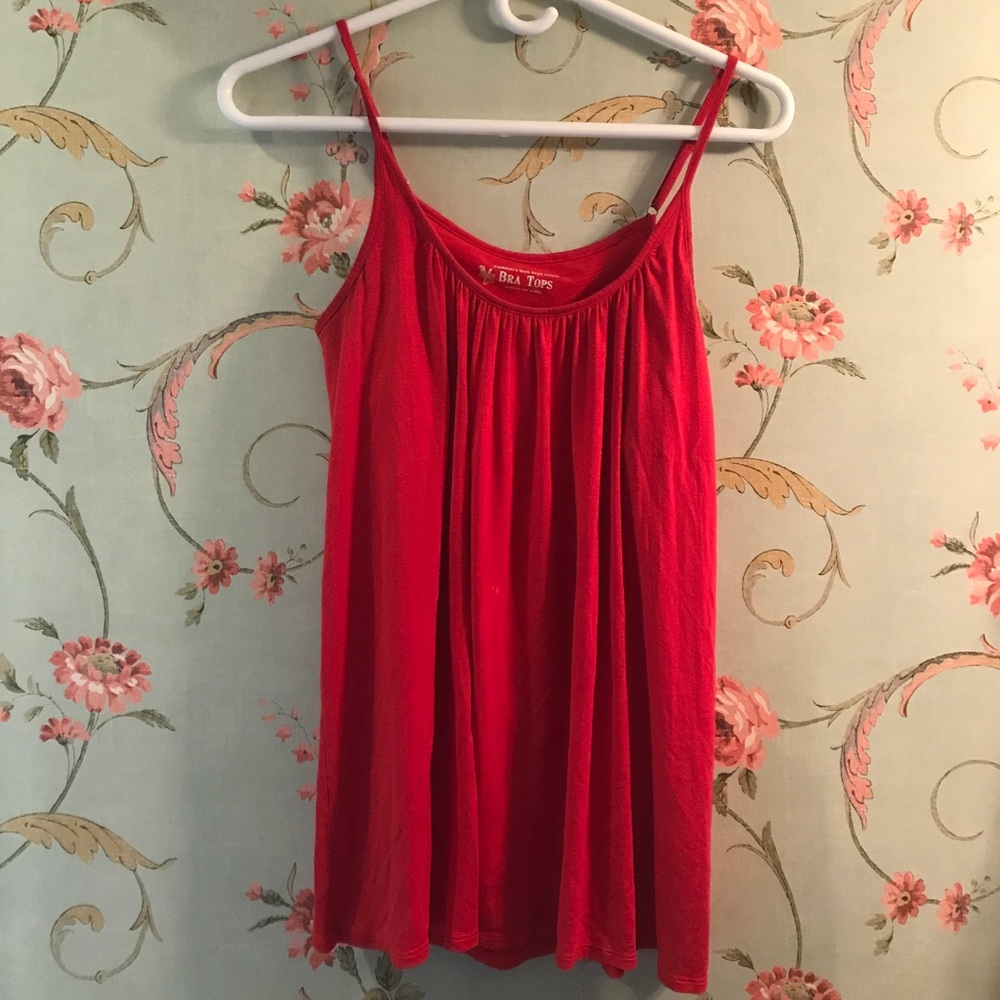 Red Victoria secret bra top tank
