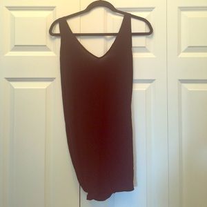 Asos open back black tank top size 4