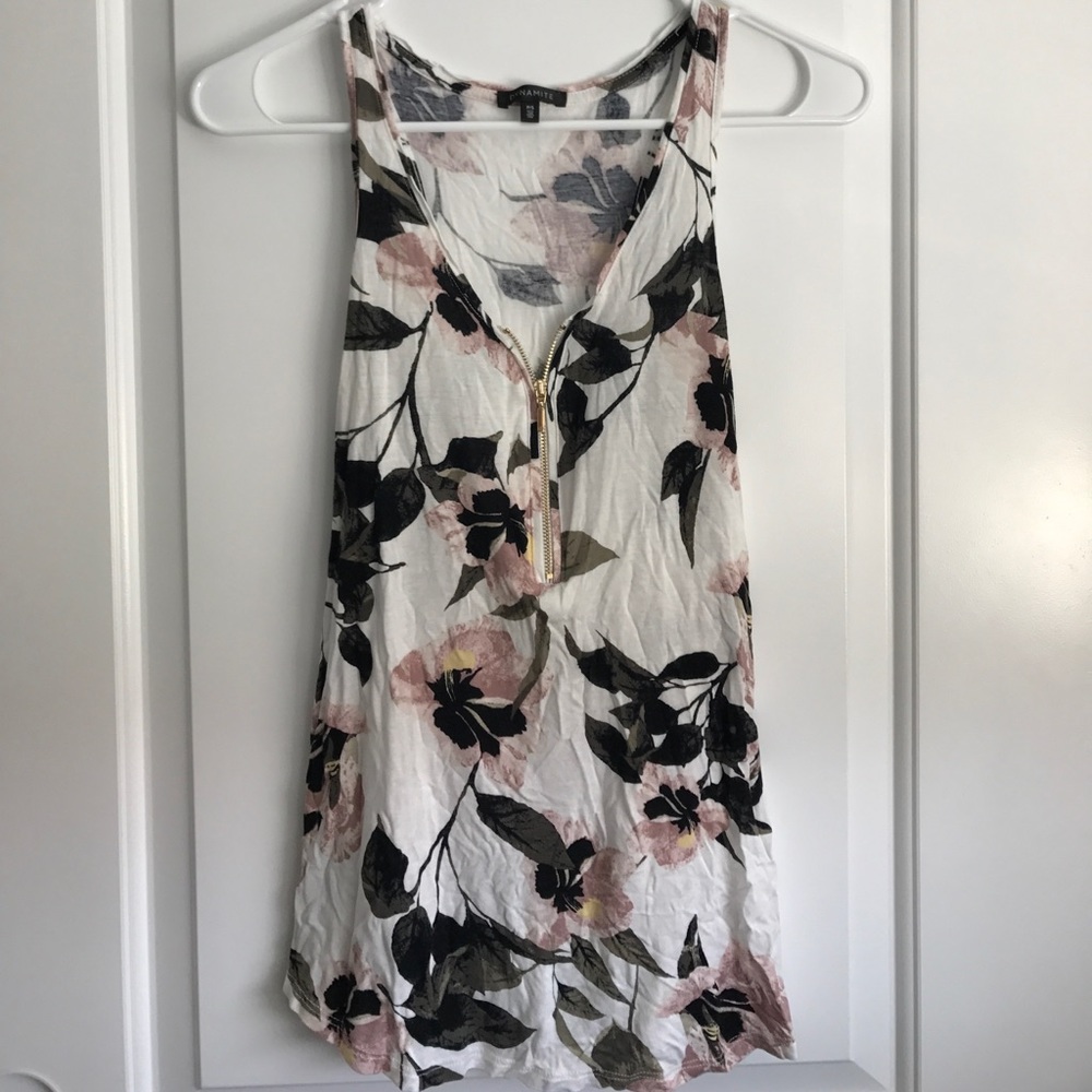 Boutique flowy racerback tank