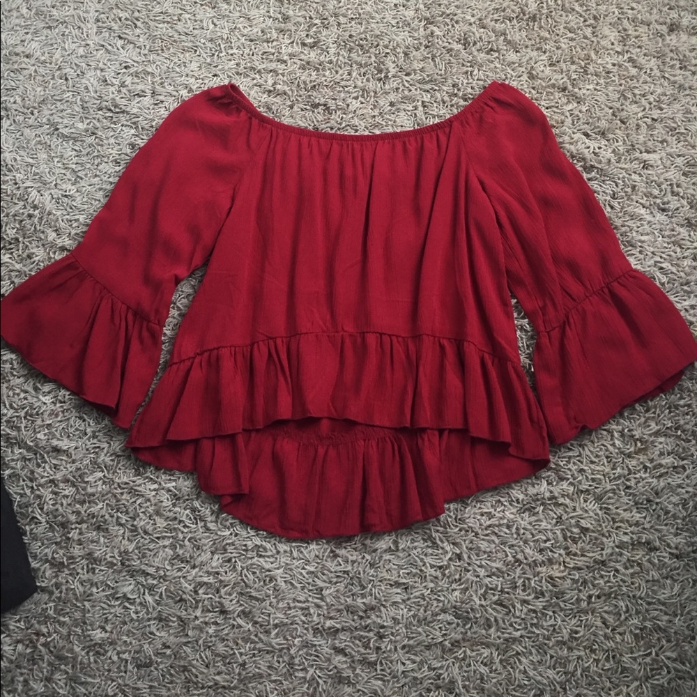 LA Hearts off the shoulder top