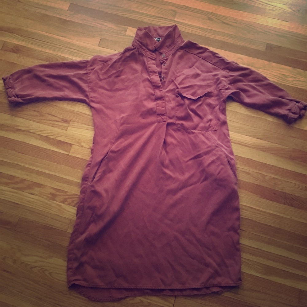 Collared shirt dress