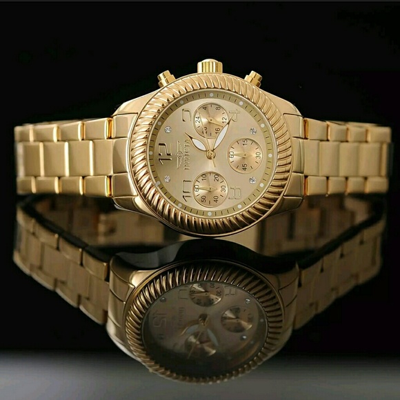 Brand new Invicta ladies 18k gold watch