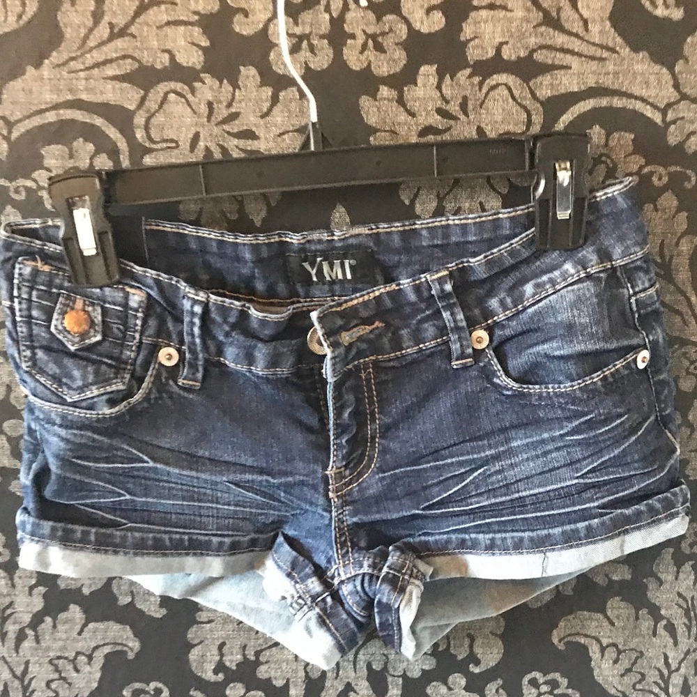 YMI Dark Blue Denim Shorts with Pockets