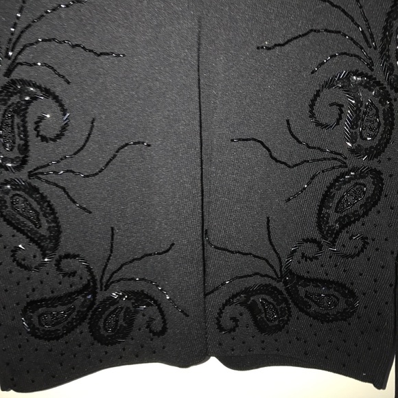 Beautiful Black Beaded top. - Picture 3 of 5