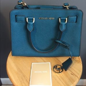 Dillon small Saffiano leather cross body bag