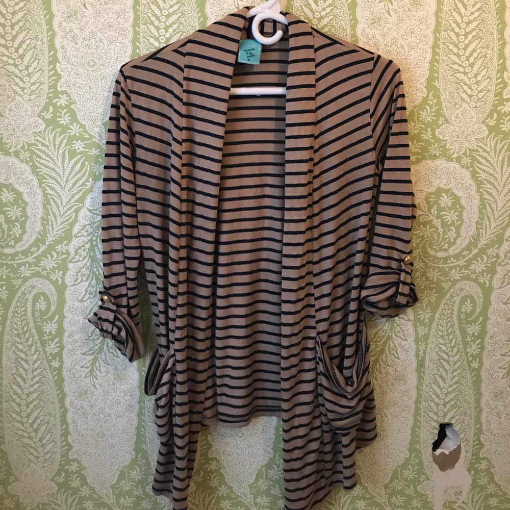 Striped cardigan