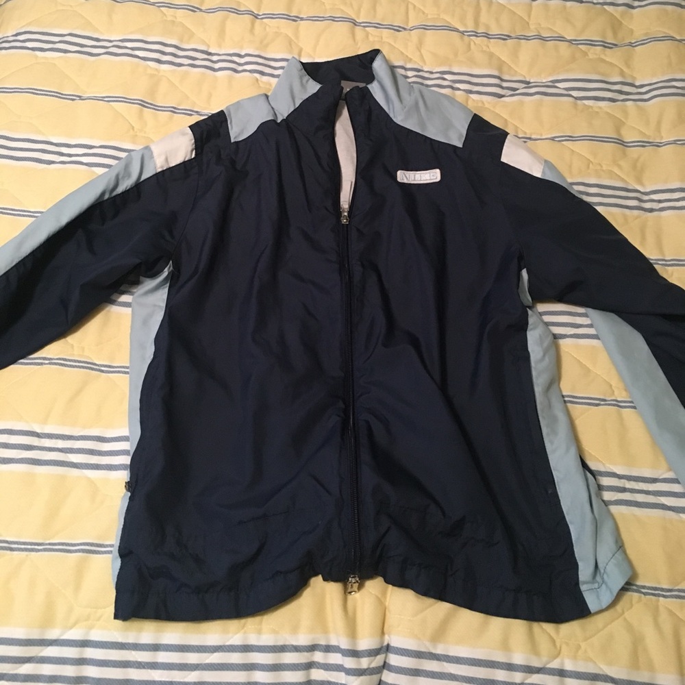 Blue nike windbreaker