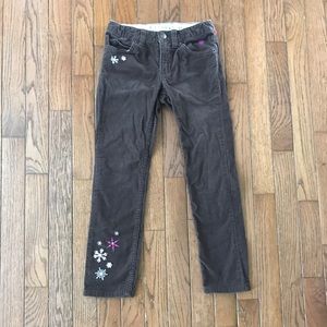 Lands' End corduroy snowflake pants 6x