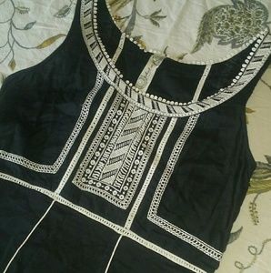 Free People Embroidered Mini Dress Tunic