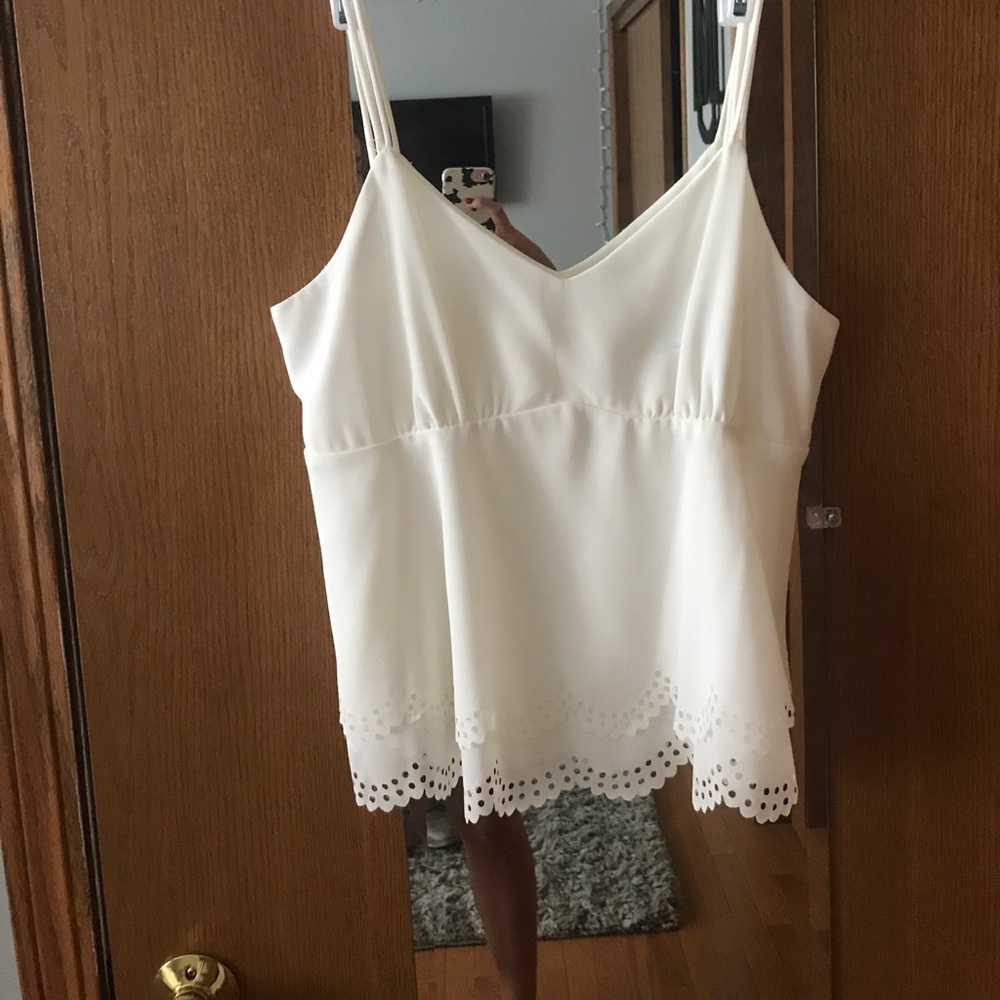 Off white tank top