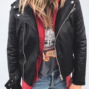 Vegan Leather Jacket- Ascot & Hart