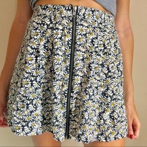 Urban Outfitters Sunflower Print Skirt