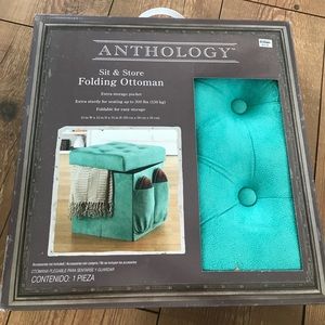 Folding Storage Ottoman