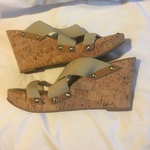 XOXO wedge heels