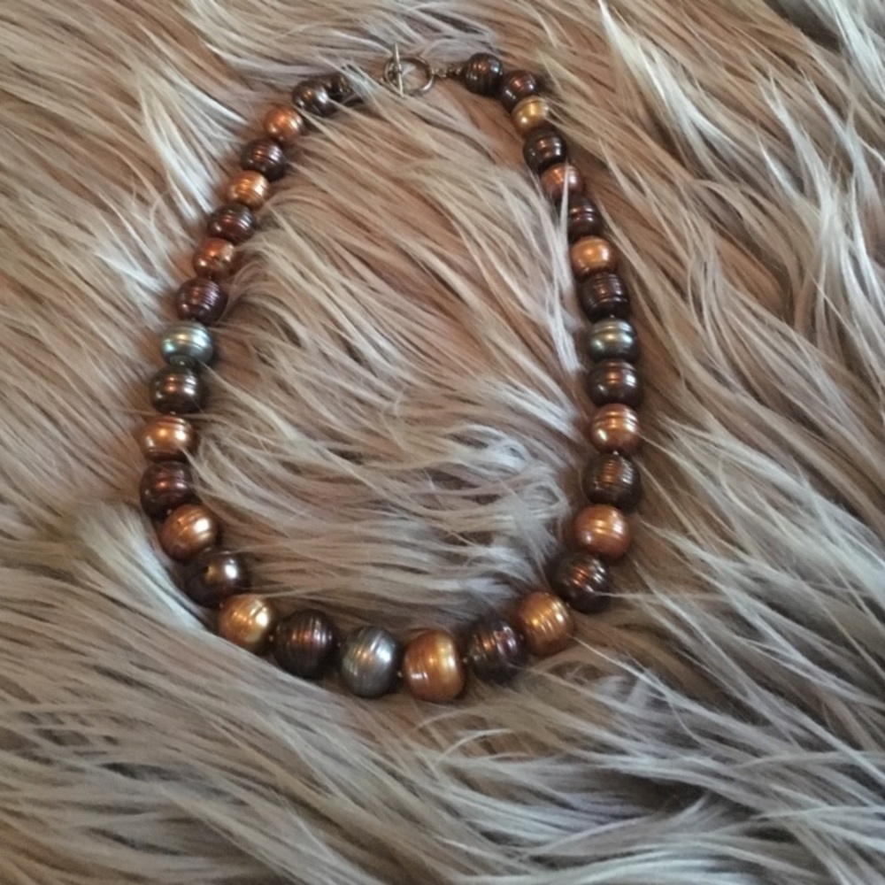 Authentic Chocolate Pearl Necklace