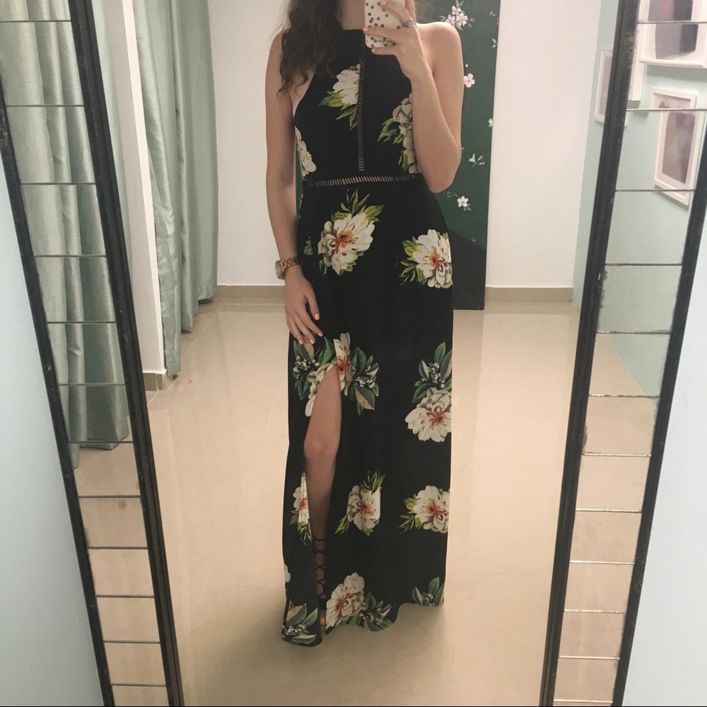 Flowered Maxi Dress