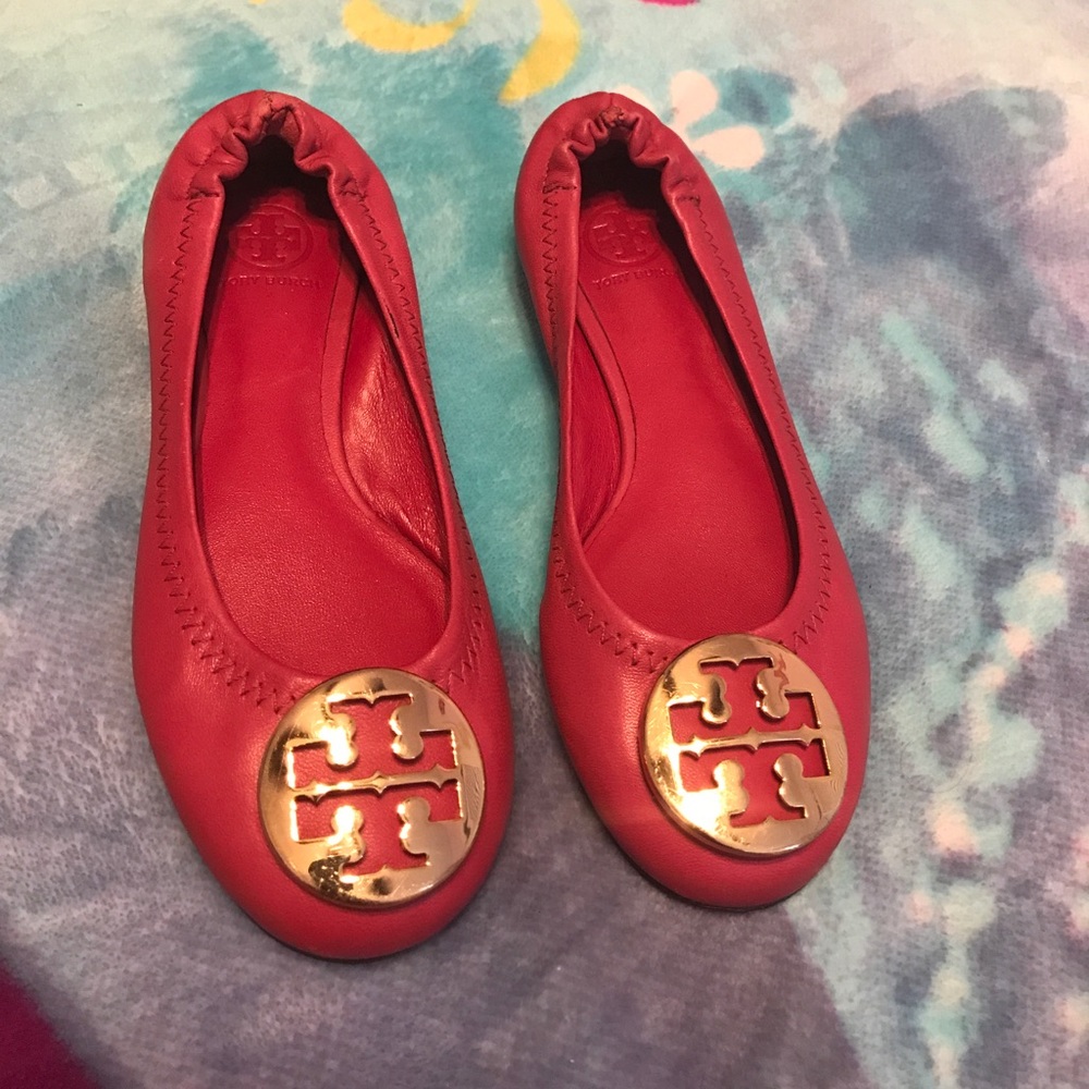 Tory burch pink toddler flats!