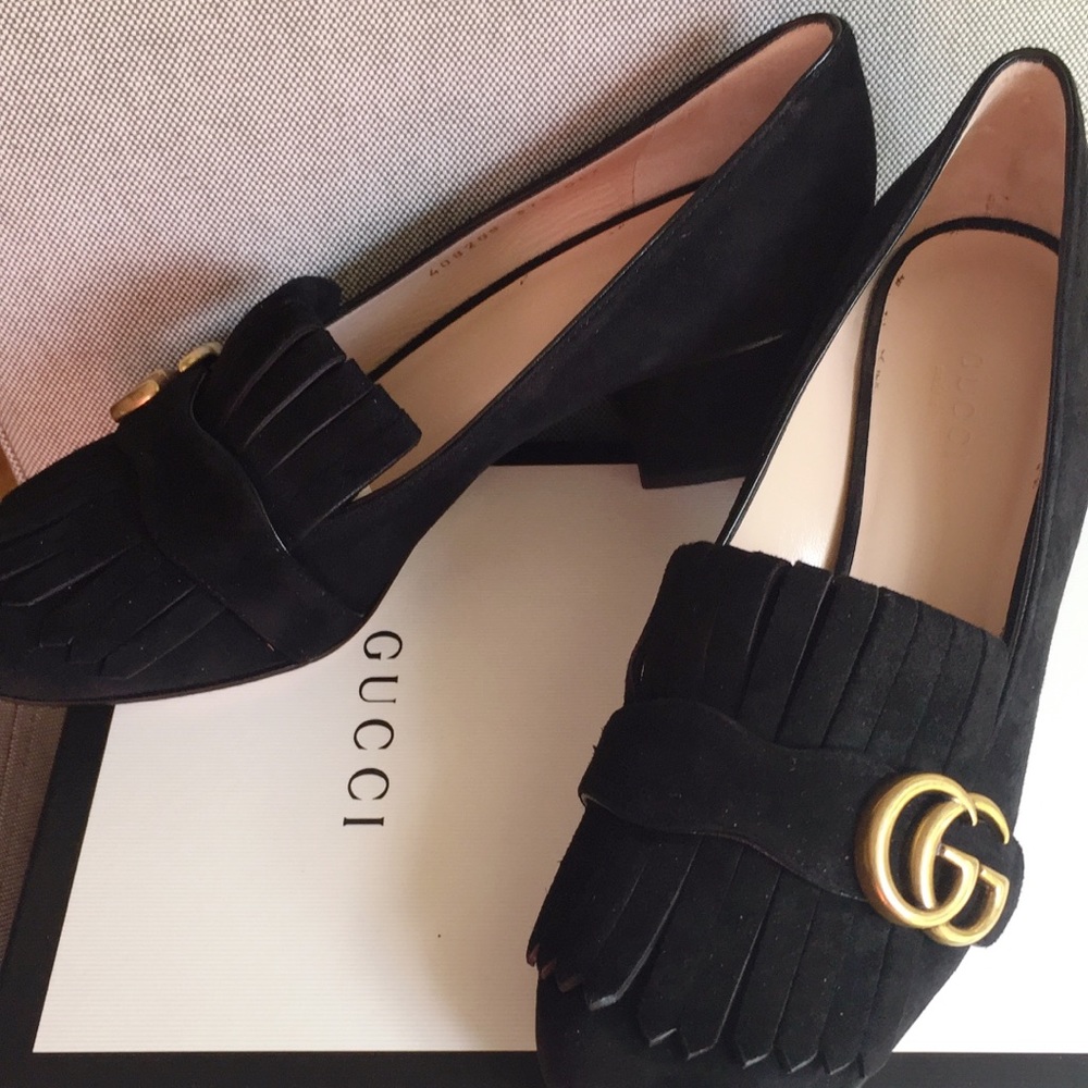 SOLD!!!! Gucci marmont pumps.