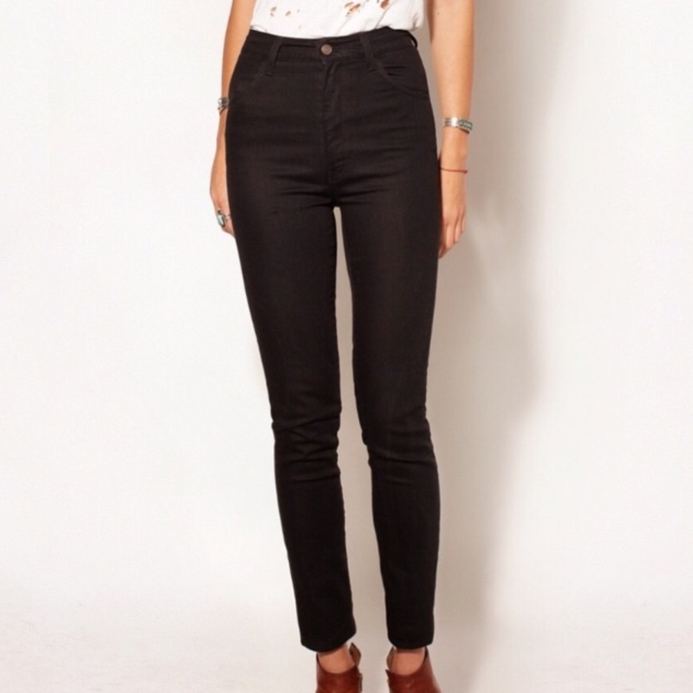 Black high rise size 28 Imogene and willie pants.