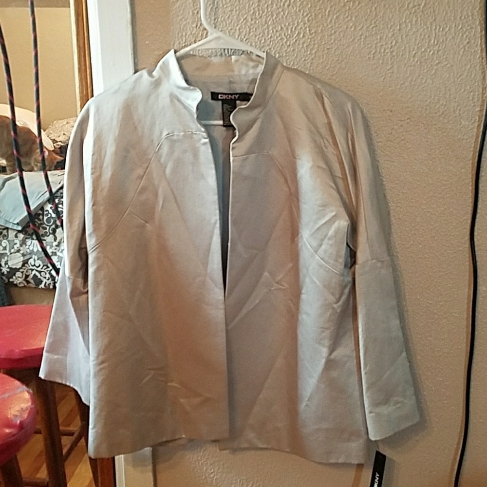 Silk and cotton blend light jacket