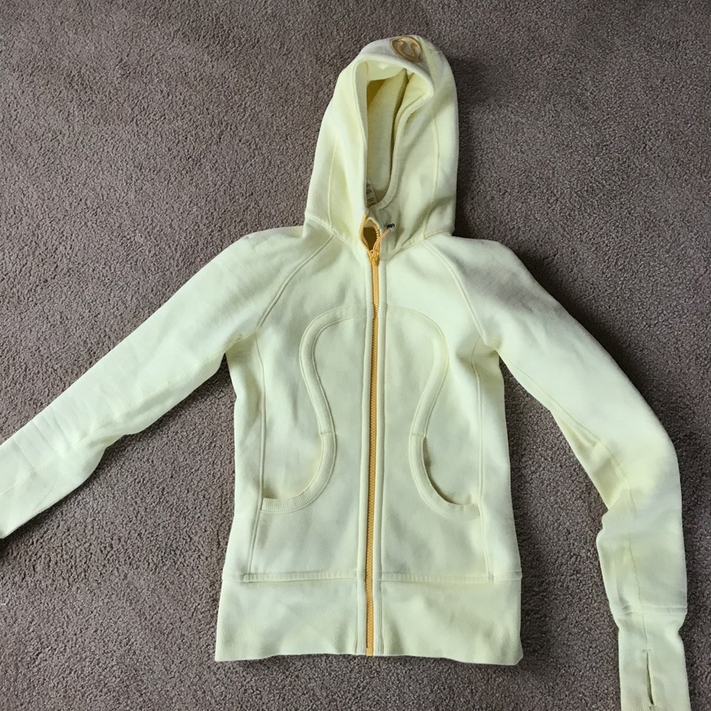 Lululemon yellow scuba hoodie