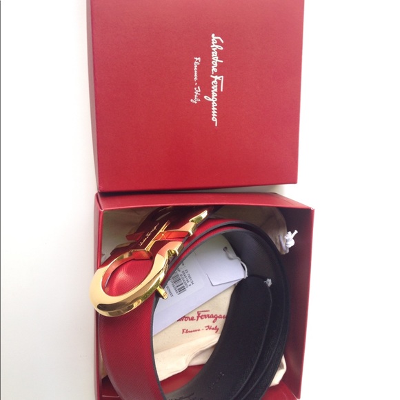 Salvatore Ferragamo Reversible Black/Red Golden main image 5