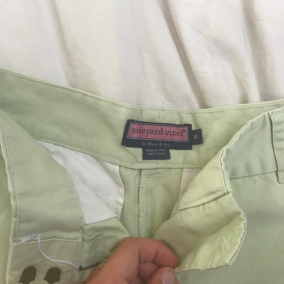 Light Green Vineyard Vines Shorts - Picture 2 of 4
