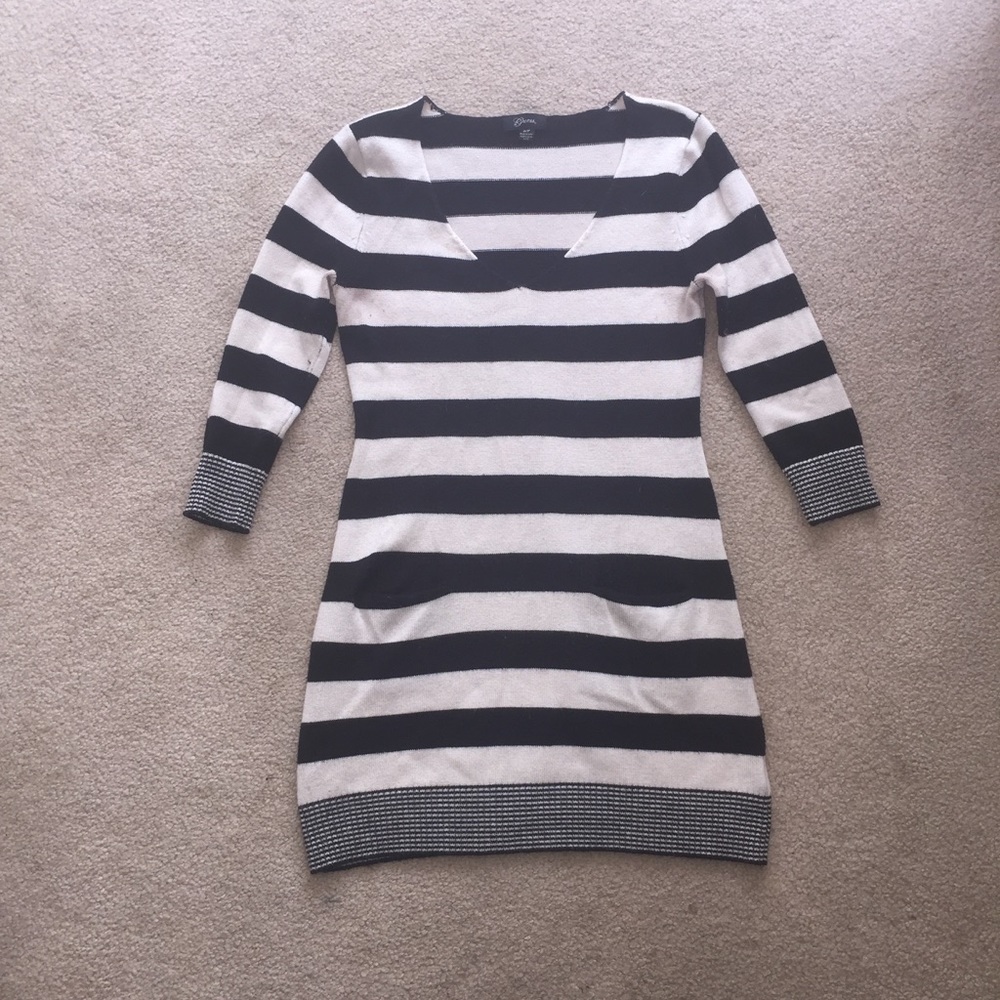 GUESS black & white stripe sweater/tunic size S
