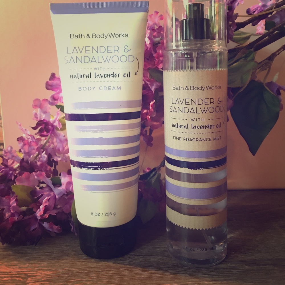 Bath and Body Works Lavender & Sandalwood Set