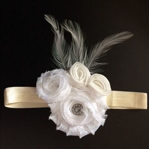 Floral silk headband