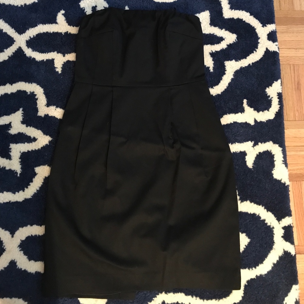 Express black strapless dress