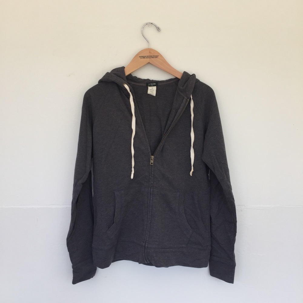 J Crew zip up hoodie