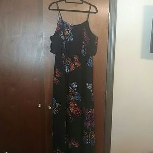 Xhilarartion Butterfly Print Dress XXL