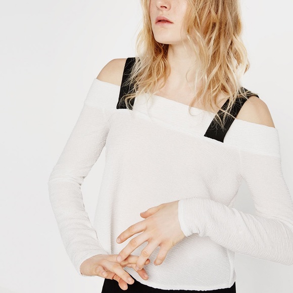 Zara | Tops | Nwt Zara Long Sleeve Cropped Top | Poshmark