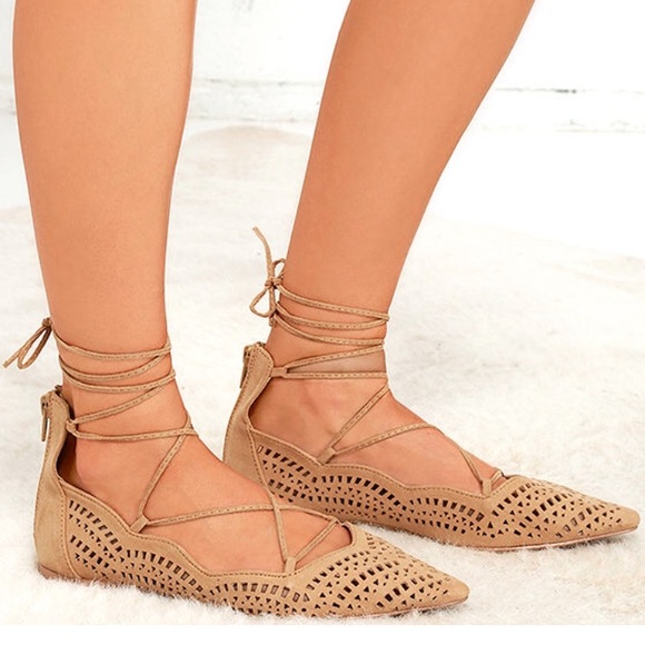 Laced Cut-Out Flats - Picture 5 of 6