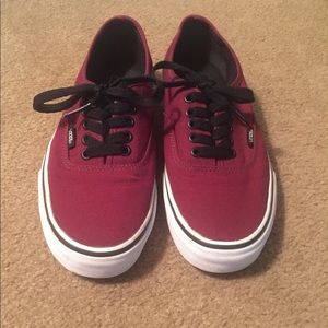 Maroon Vans w/ Black Laces