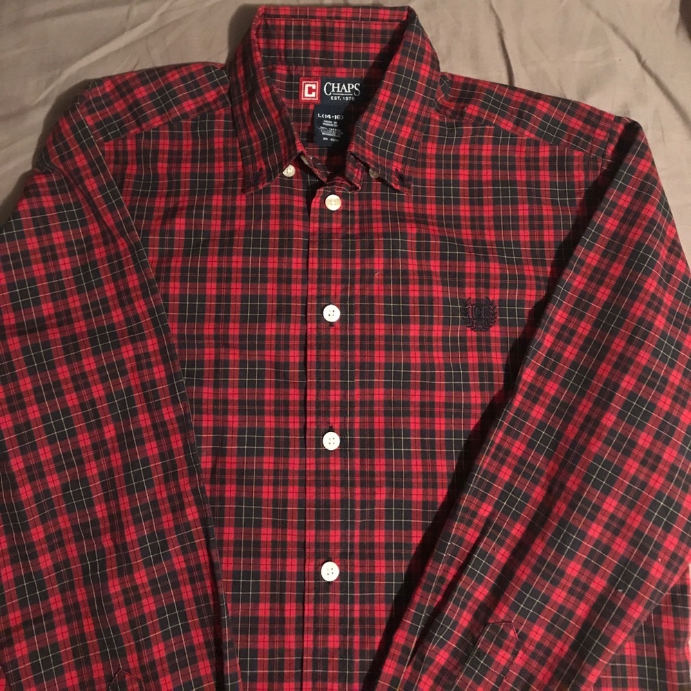Chaps Large Boys Button Down