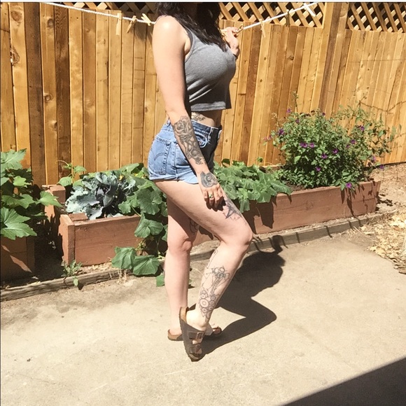Vintage Pants - Upcycled Vintage 550 Levi Cheeky Hi-Waisted Shorts