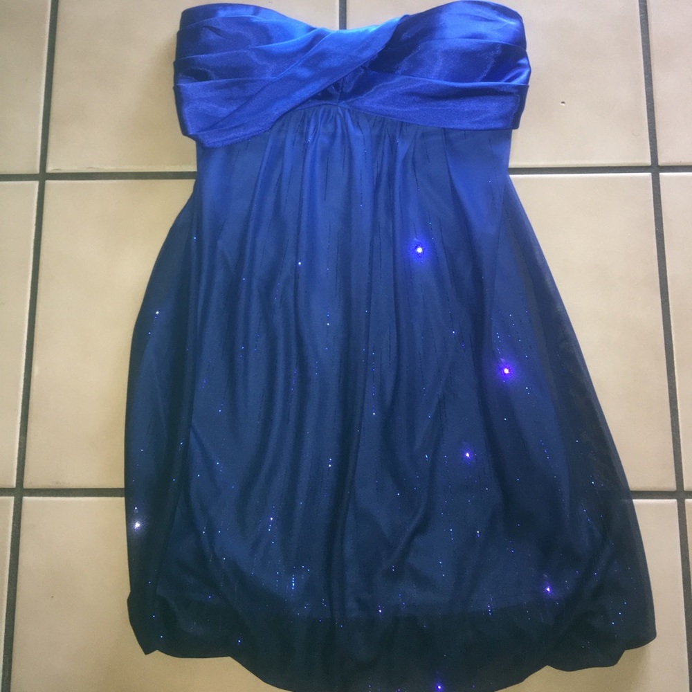 Sparkly strapless dress