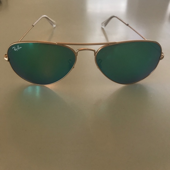 Ray-Ban Original Aviator Gold Matte Sunglasses main image 7