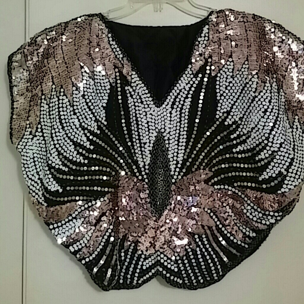 Sequined Poncho