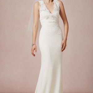 Wedding Dress/Off white/Lace/Anthropolgie BHLDN