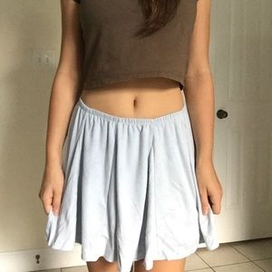 Brandy Melville Blue Velvet Skirt