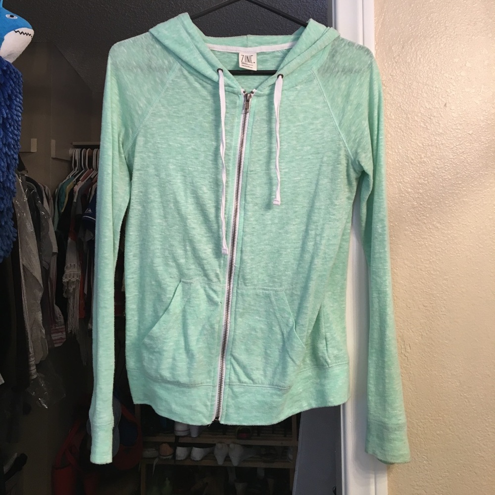 Mint green hoodie