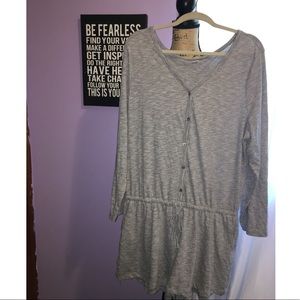 Lightweight, Flowy Grey Romper