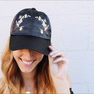 Accessories - floral embroidered hat Accessories - floral embroidered hat