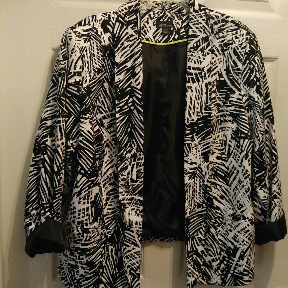 Black and white jacket