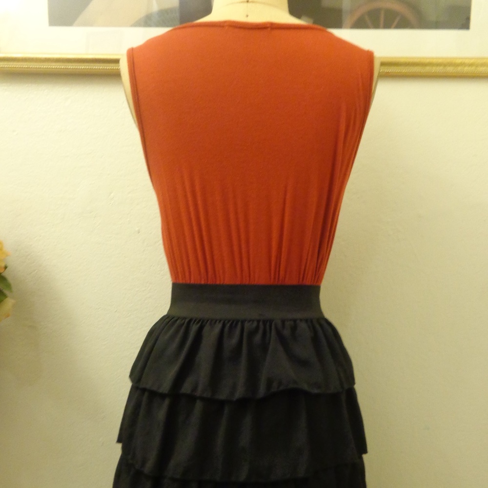 Julie's Closet Halter Top Beaded Ruffle Mini Dress - Picture 5 of 8