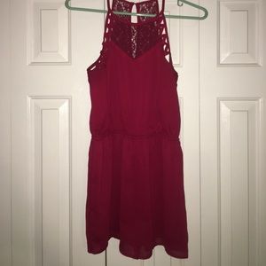 Doe&Rae red romper